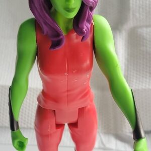 Hasbro Green and Purple and Red Female Action Figure